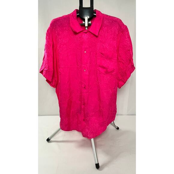 BALENCIAGA Womens Pink Flower Jacquard Logo Shirt Sz F38 (US 6) MSRP $970 NWT - Picture 1 of 16